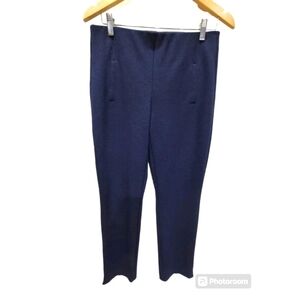 Chicos Pull On Ankle Pants Size 0 Womens Black Stretch Elastic Waist Pockets